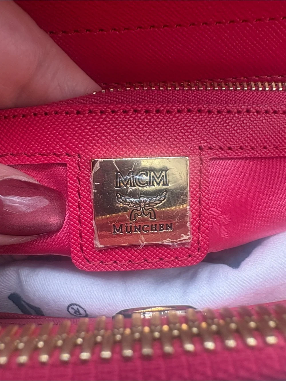 MCM LIMITED EDITION Studded Hot Pink Women’s Satchel like new